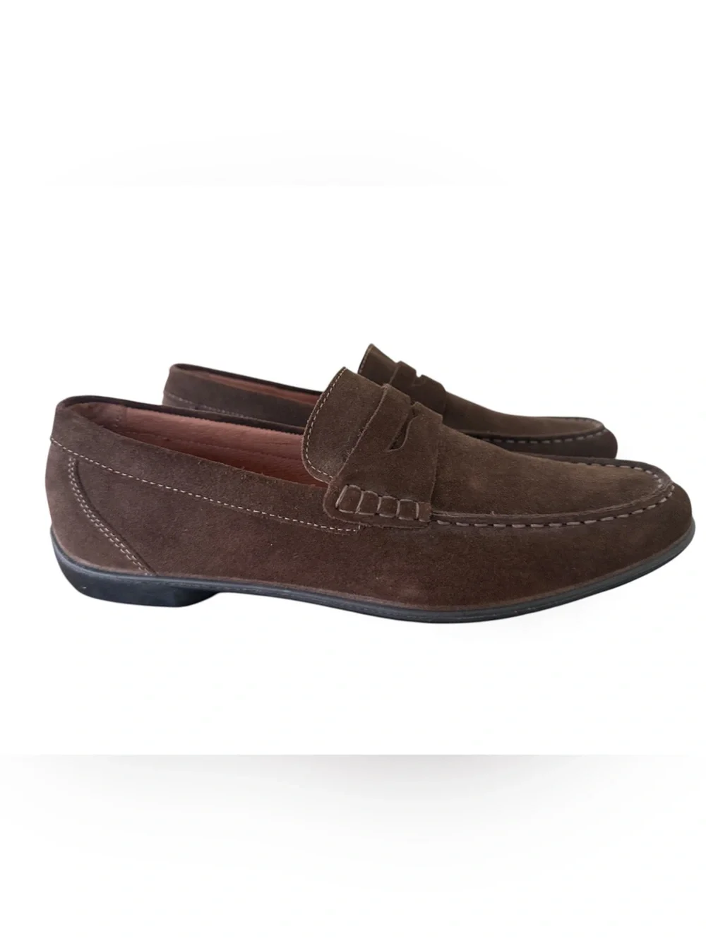 Igi&Co Brown Suede Penny Loafers for Men